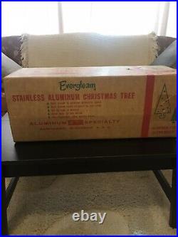 Evergleam 6 Foot Vintage Aluminium Christmas Tree And Pentray Color wheel