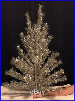 Evergleam Vintage Stainless Aluminum 4 ft. Christmas Tree Original Box No Stand