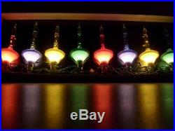 Extremely Rare! A Set Of Vintage Kingston Crystalites Christmas Tree Lights