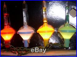 Extremely Rare! A Set Of Vintage Kingston Crystalites Christmas Tree Lights