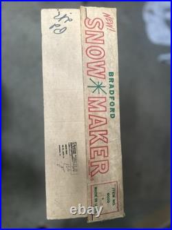 Extremely Rare Vintage 1960's Bradford Snow Maker See Description for Details Extremely Rare Vintage 1960's Bradford Snow Maker See Description for Details