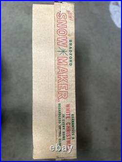 Extremely Rare Vintage 1960's Bradford Snow Maker See Description for Details Extremely Rare Vintage 1960's Bradford Snow Maker See Description for Details