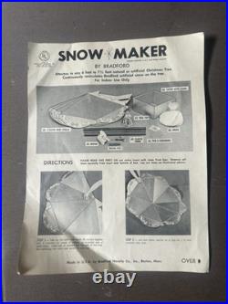 Extremely Rare Vintage 1960's Bradford Snow Maker See Description for Details