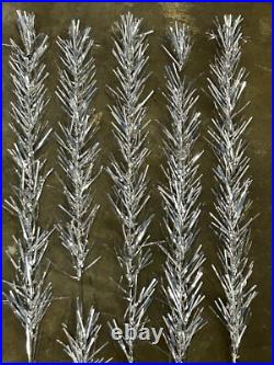 Fairyland 6.5 Ft Aluminum Vintage Christmas Tree Silver Rare MCM