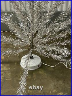 Fairyland 6.5 Ft Aluminum Vintage Christmas Tree Silver Rare MCM