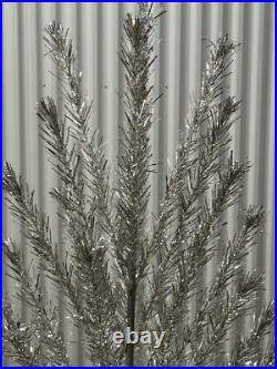 Fairyland 6.5 Ft Aluminum Vintage Christmas Tree Silver Rare MCM