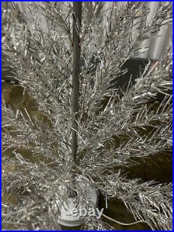 Fairyland 6.5 Ft Aluminum Vintage Christmas Tree Silver Rare MCM