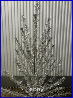 Fairyland 6.5 Ft Aluminum Vintage Christmas Tree Silver Rare MCM