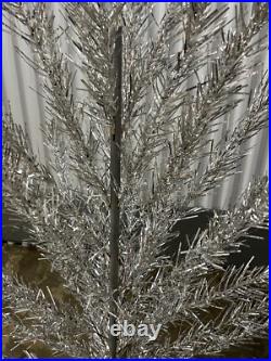 Fairyland 6.5 Ft Aluminum Vintage Christmas Tree Silver Rare MCM
