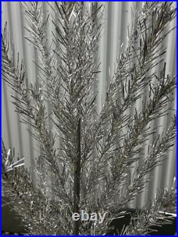 Fairyland 6.5 Ft Aluminum Vintage Christmas Tree Silver Rare MCM