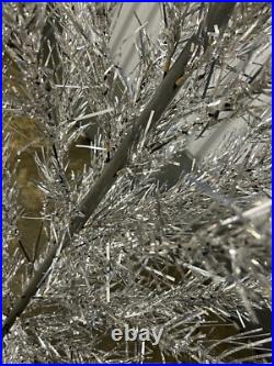 Fairyland 6.5 Ft Aluminum Vintage Christmas Tree Silver Rare MCM