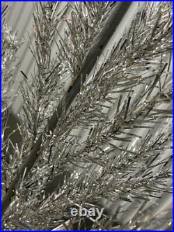 Fairyland 6.5 Ft Aluminum Vintage Christmas Tree Silver Rare MCM