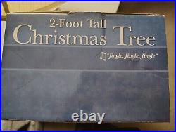 Gemmy 2 Foot animated Christmas Tree. Jingle Jingle Jingle 2004. NIB Vintage