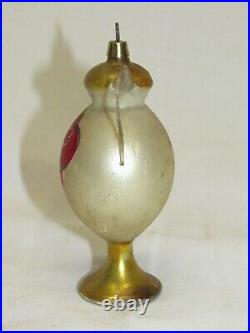German Antique Glass Butterfly Teapot Urn Christmas Ornament Decoration 1900's