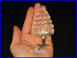 German Antique Glass Figural Clip On Tree Vintage Christmas Ornament 1920's