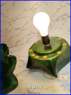 Giant Vtg 20 Ceramic Flocked Holland Mold Colorful Christmas Tree Tested Rare