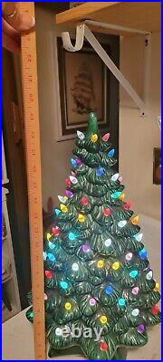 Giant XL 20 Rare Vtg Nostalgic Ceramic Christmas Tree Holland Mold Light Extras