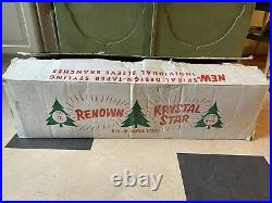 Giant vintage 7-1/2 117 branch Aluminum Taper Tree complete w box and stand