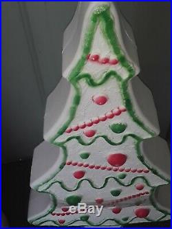 Gingerbread Christmas Trees Blow Mold-Don Featherstone-VTG. 29 Ht