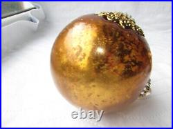 Glass Ball Vintage Christmas Ornament, 4 Exquisite Christmas Tree Ornaments