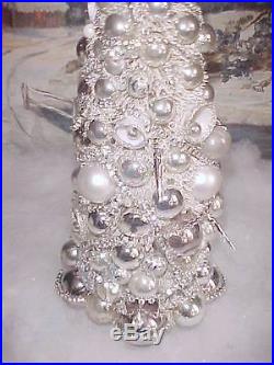 Glitzy & Glam 15 Bottle Brush XMAS Tree Antique Vtg RHINESTONE Jewelry Ornament