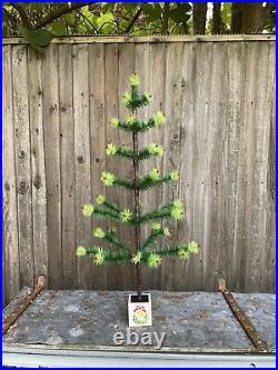 Goose Feather Christmas Tree 37 Inches Tall Vintage / Antique Style