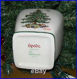 HTF Vintage 1980's Teleflora Spode Christmas Tree 25 Tabletop Tree w Ornaments