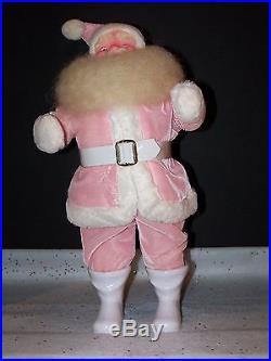 Harold Gale Santa Pink Vintage Doll Store Display Christmas Tree Ornament New