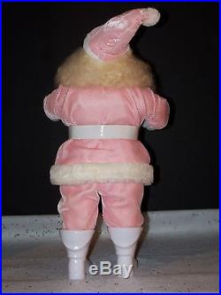 Harold Gale Santa Pink Vintage Doll Store Display Christmas Tree Ornament New