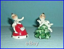 Holt Howard Vintage Christmas Pixie Elf On Hat & Tree Bells With Original Labels