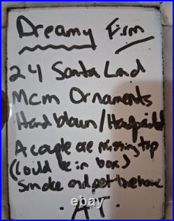 Holy Grail Santa Land Vintage Christmas Tree Ornaments Set Of 24