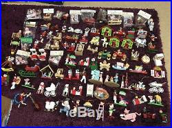 Huge Large Lot Of 90+ VTG Wood Wooden Christmas Tree Ornaments Fairy Tales