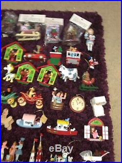 Huge Large Lot Of 90+ VTG Wood Wooden Christmas Tree Ornaments Fairy Tales