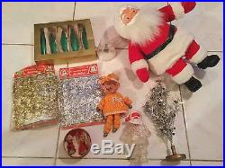 Huge Lot of Rare Vintage Christmas Decorations Tree Toppers & Ornaments