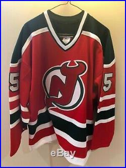 JOHN MACLEAN New Jersey Devils Christmas Tree Vintage CCM Hockey Jersey 52 NHL
