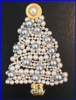 Jeweled Christmas Tree Art with 100% 1980's Vintage Ltd Ed. LaNelle's 1 Blk