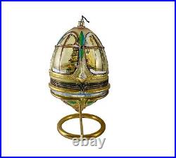 Komozja Mostowski Vintage Ornament Music box Handmade Glass Globe Christmas Tree