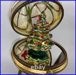 Komozja Mostowski Vintage Ornament Music box Handmade Glass Globe Christmas Tree