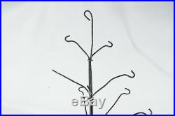 Large Wire Metal Christmas Tree 32 Tall Holds 55 Ornaments for Display Vintage