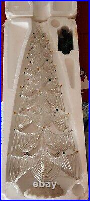 Lighted Icicle Christmas Tree JC Penney Acrylics Aglow All The Glimmerings Vtg