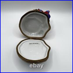 Limoges Christmas Tree Trinket Box Chamart Peint Main France Vintage Video