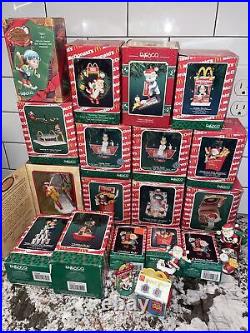Lot 20 Vtg Enesco McDonald's Christmas Tree Ornaments 1990-1997 Fries Santa Arch