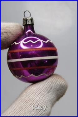 Lot 24 Vintage Glass Pictured DROP BALL Feather Tree Christmas Ornaments Poland