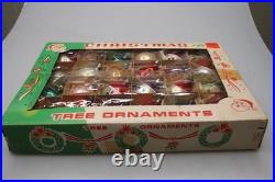 Lot 24 Vintage Glass Pictured DROP BALL Feather Tree Christmas Ornaments Poland