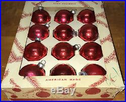Lot 8 boxes vintage Christmas glass tree ornaments Coby Franke Shiny Brite Metro