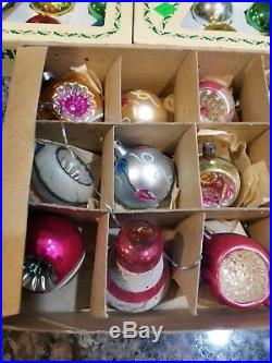 Lot Of 143 Vintage Mercury Glass Christmas Tree Ornaments Some Shiny Brite Retro