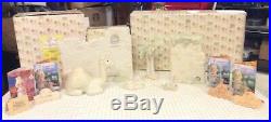 Lot Of 3 Vntg Precious Moments Porcelain Nativity Accesories Wall Camel Tree Etc