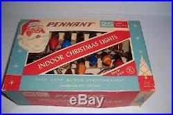 Lot Of Vintage Christmas Tree Lights C-7 1/2 Pennant Amico Gay-lites