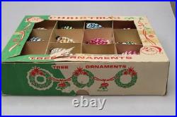 Lot Vintage Blown Glass SNOW Embossed PINECONE Christmas Ornaments Japan Lot Vintage Blown Glass SNOW Embossed PINECONE Christmas Ornaments Japan