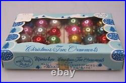Lot Vintage Glass Feather Tree Tiny Color BALL Christmas Ornament Shiny Brite #4